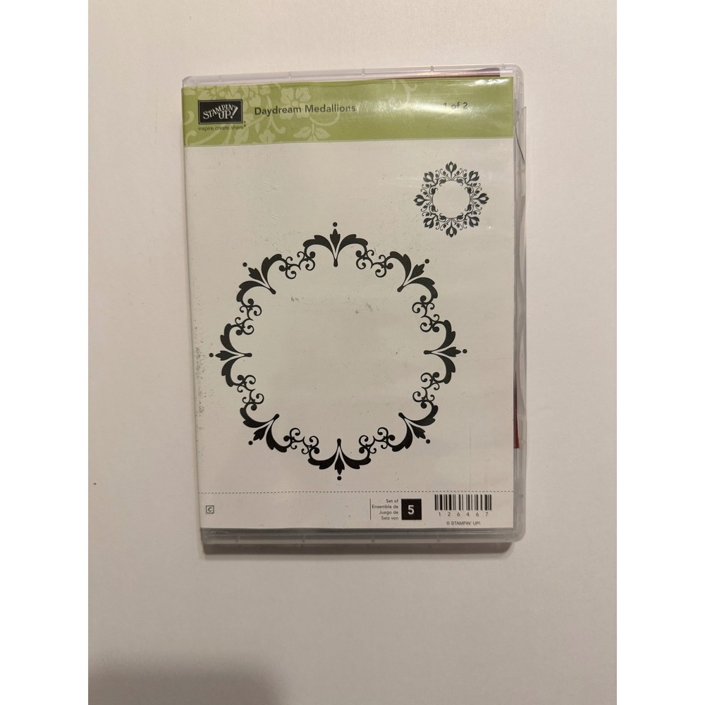 Stampin'‎ Up! Daydream Medallions Cling Rubber Stamp Crafting Scrapbook 126467